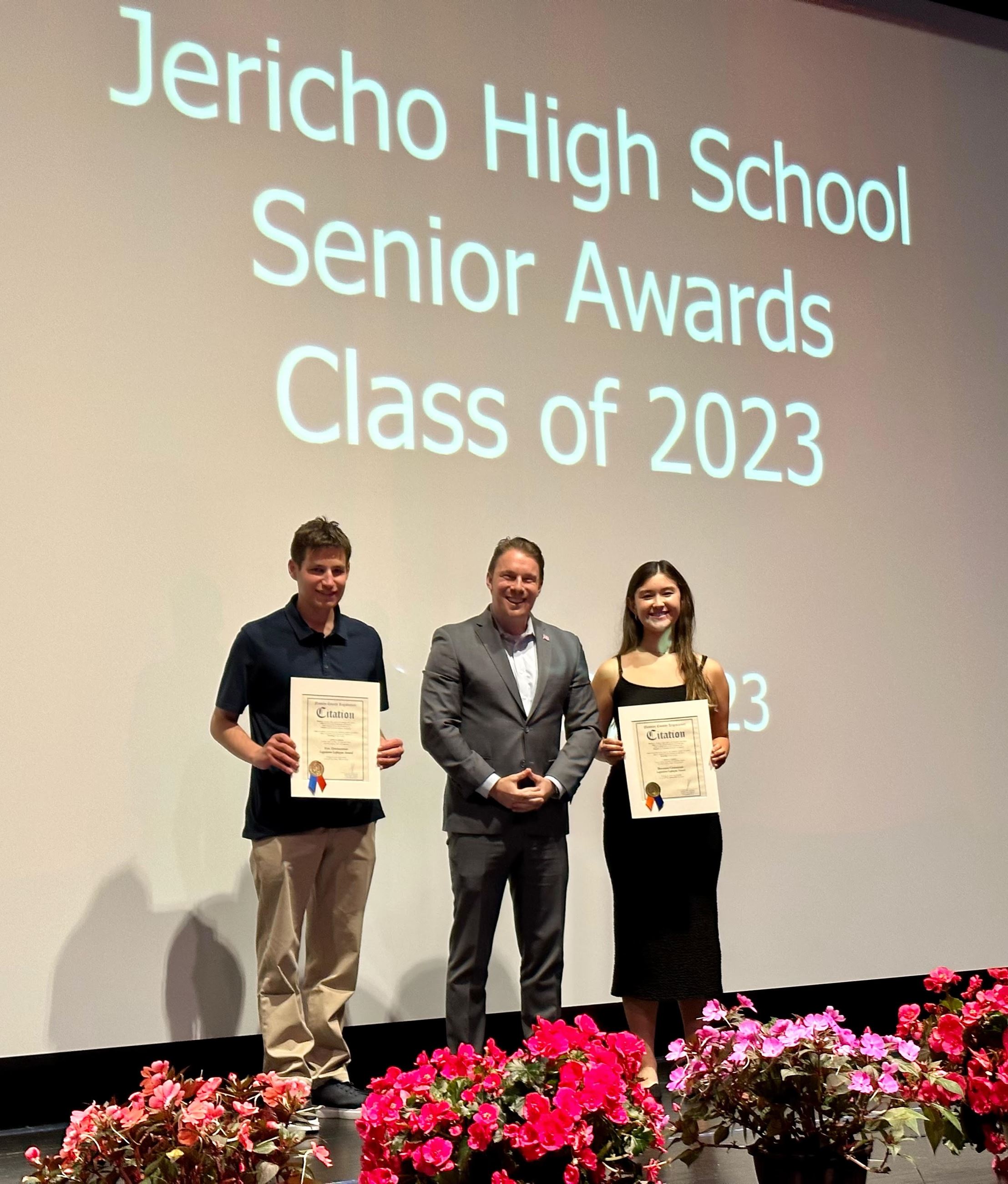 Legislator Lafazan - Senior Awards Night - Jericho 2023