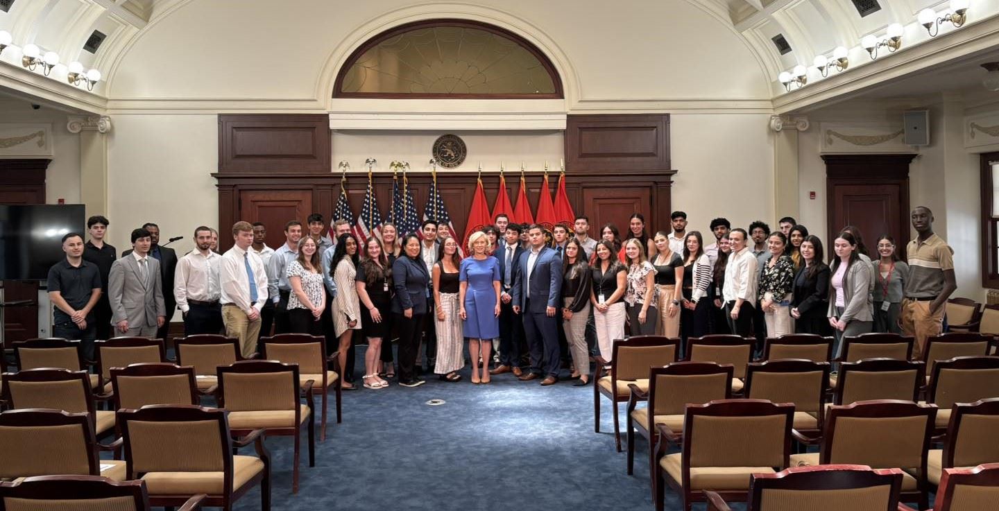 Comptroller Phillips with 2024 Interns