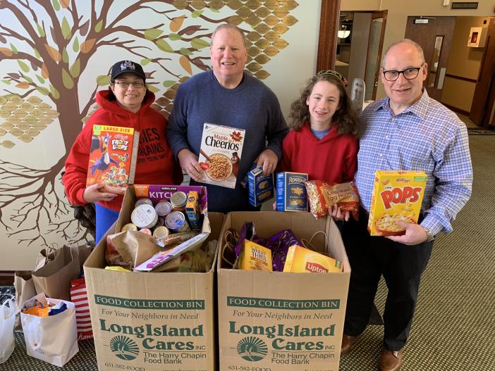 Legislator Drucker - Plainview Jewish Center Food Drive