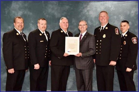 LEGISLATOR GAYLOR HONORS VALLEY STREAM FIREFIGHTERS