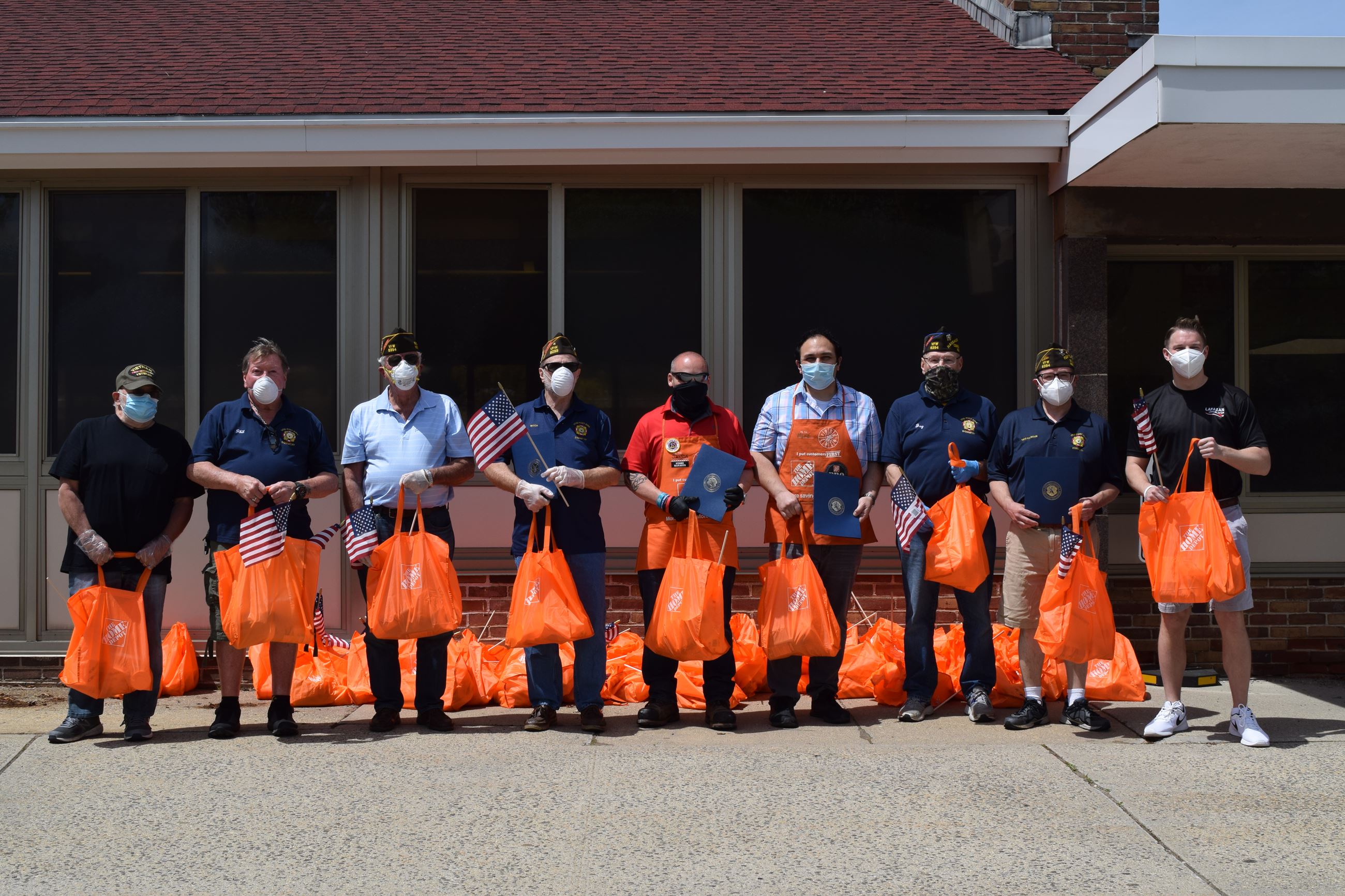 Legislator Lafazan, Syosset Home Depot & Syosset VFW Provide Care Packages to Local Senior Veterans