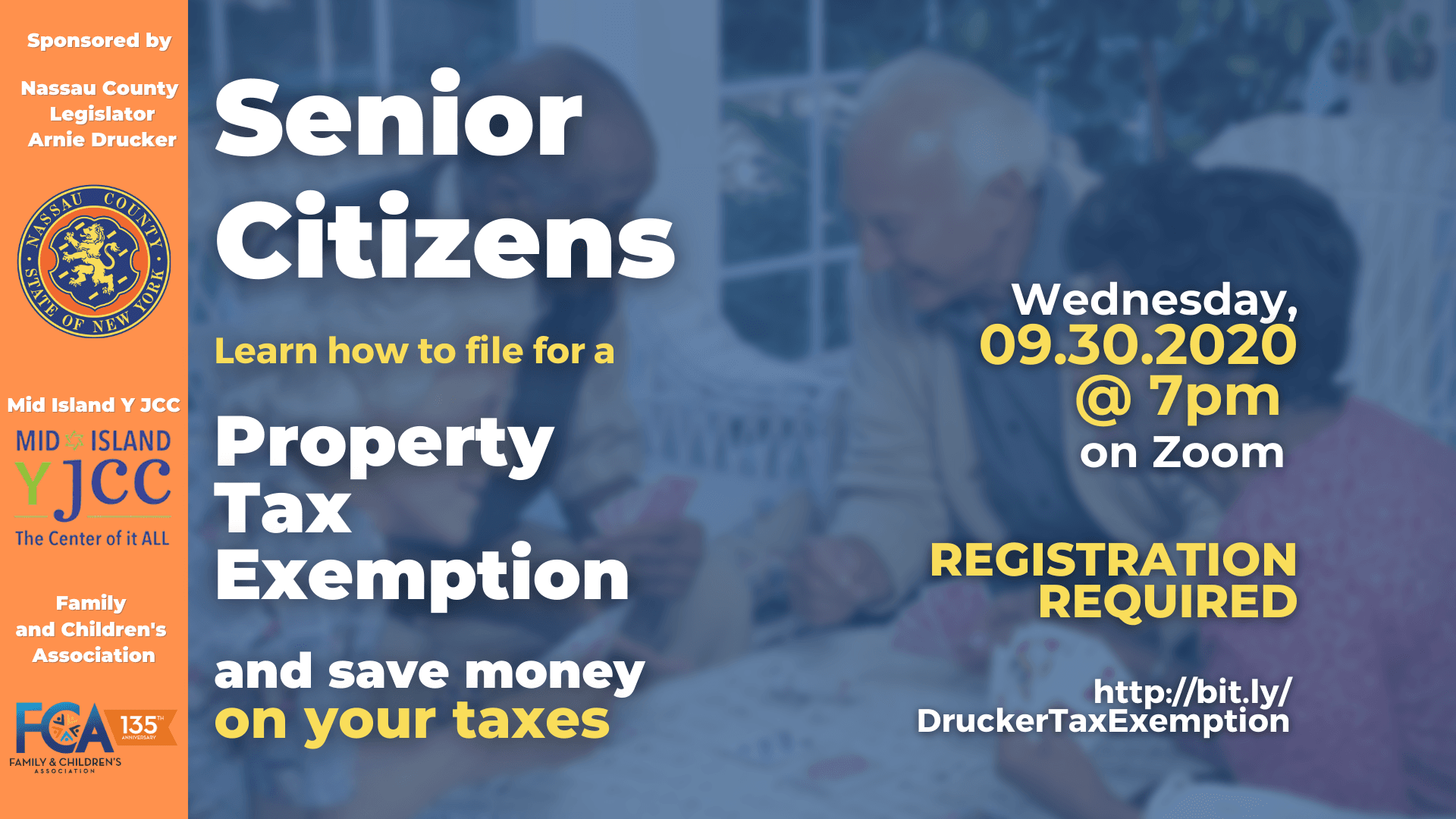 Tax Exemption Workshop on 09/30/2020. rsvp at: http://bit.ly/DruckerTaxExemption