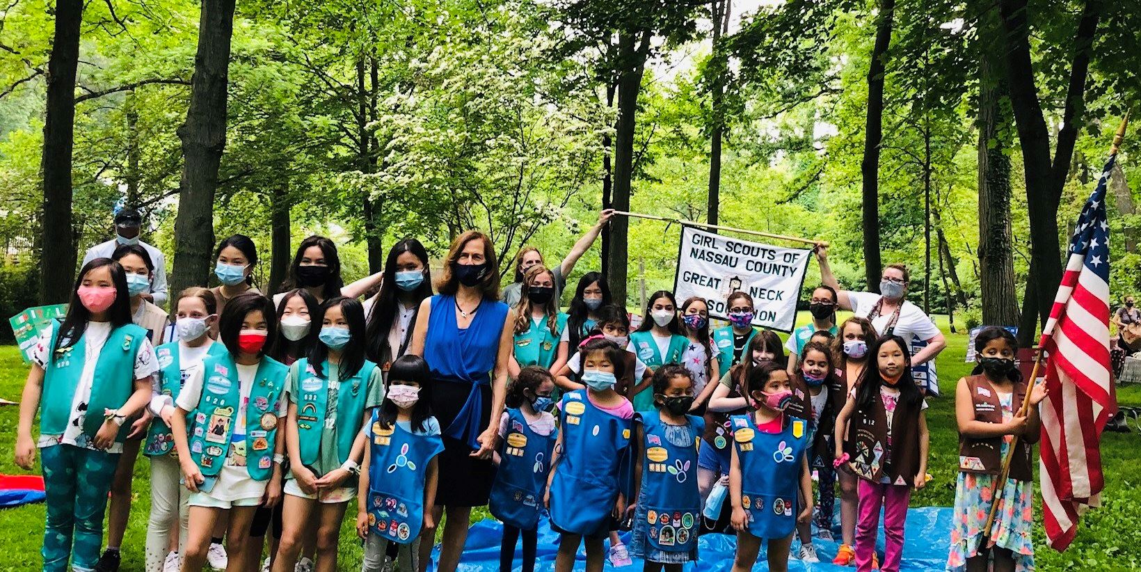 Legislator Ellen Birnbaum Celebrates Great Neck Girls Scouts Bridging Ceremony