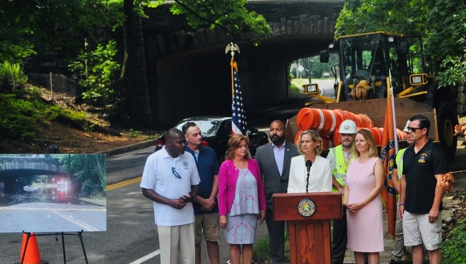 Curran, Legislator Mule County DPW Break Ground on Infrastructure Project to Fix Road Flooding