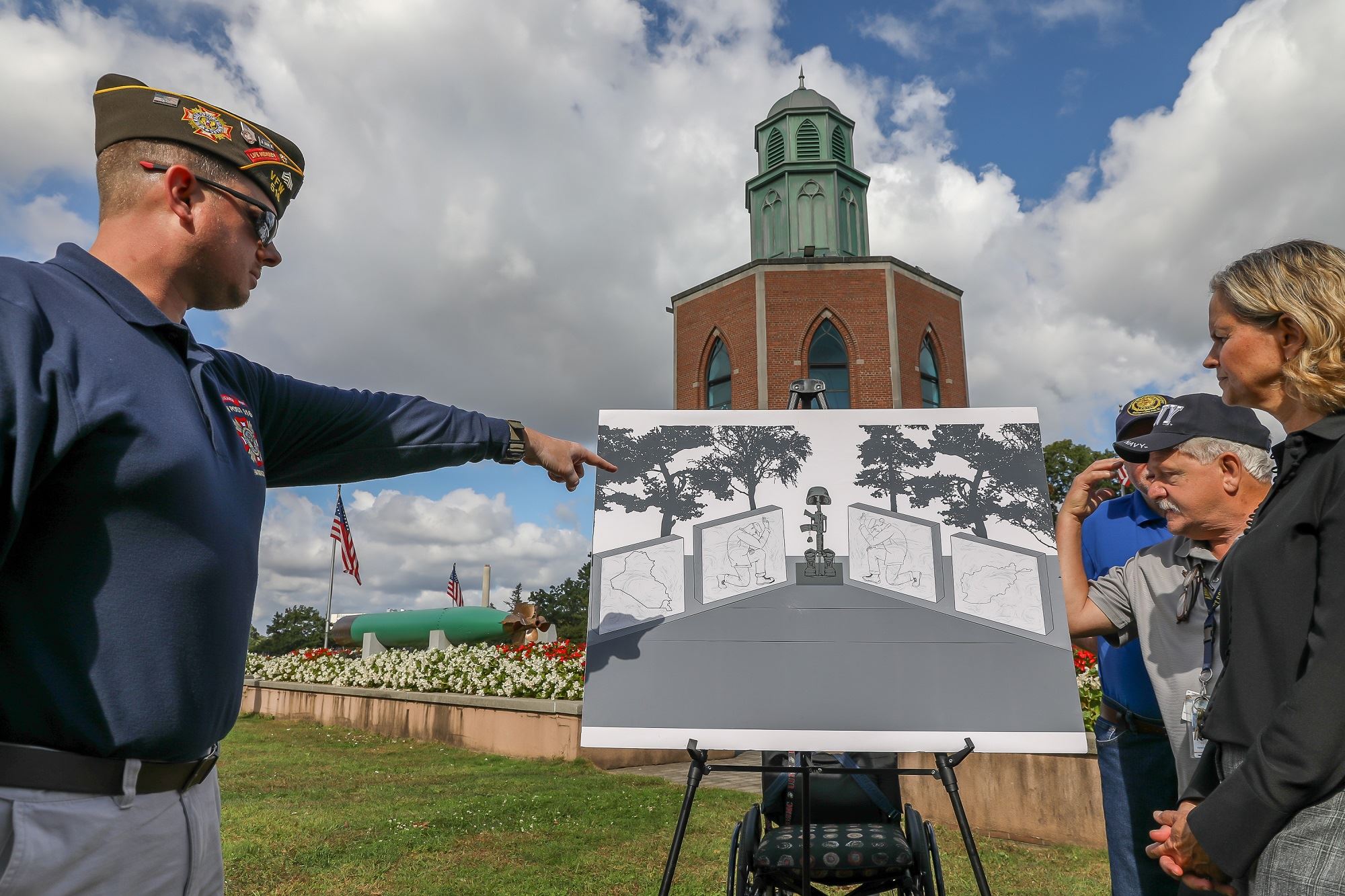 County Executive Curran, Local Veterans Break Ground on New Memorial Honoring Servicemembers