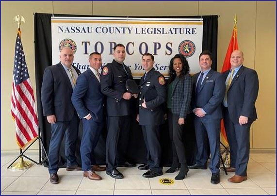 LEGISLATOR HONORS TOP COPS FOR FEBRUARY