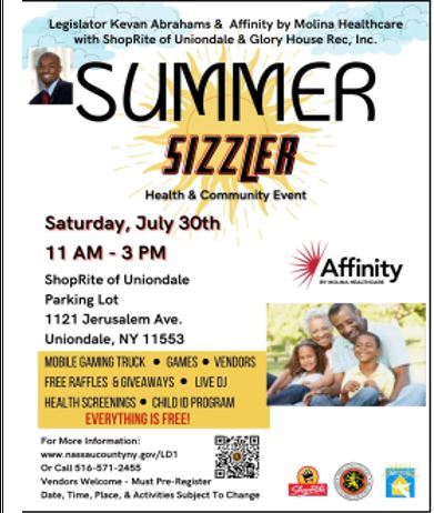 Flyer Summer Sizzles