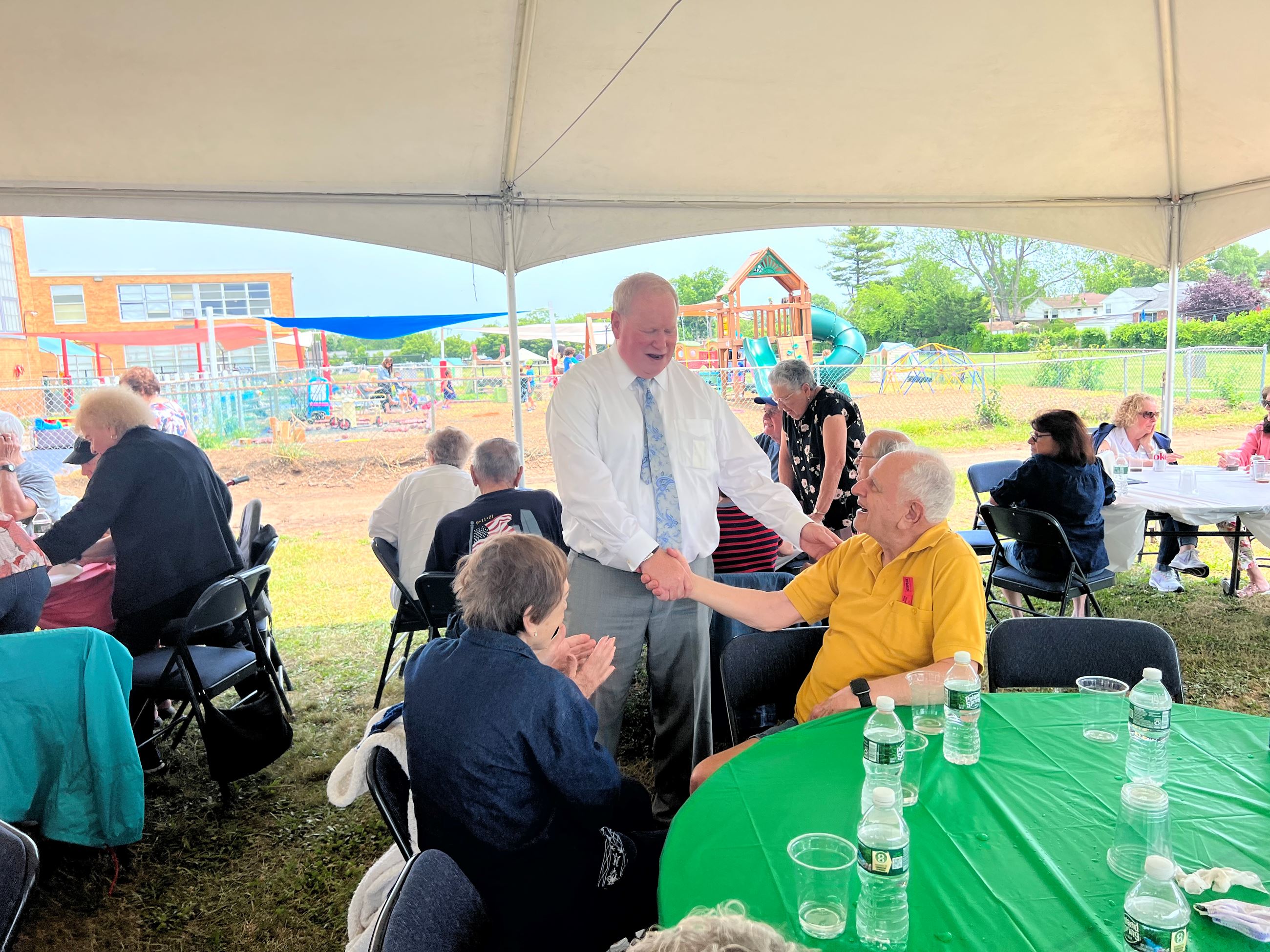 Legislator Drucker - Plainview Senior Club BBQ 3