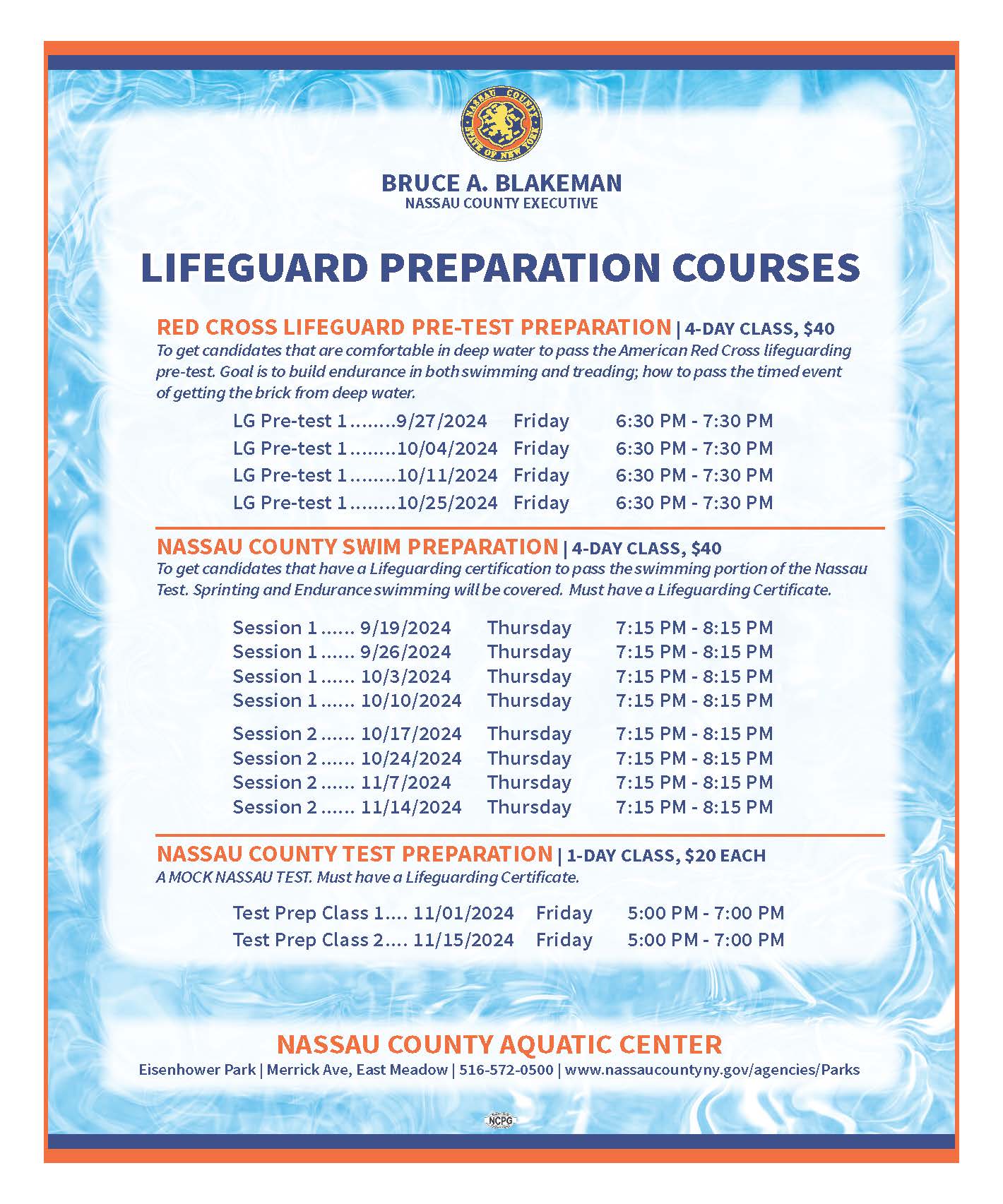 Lifeguarding Preparation Courses Opens in new window