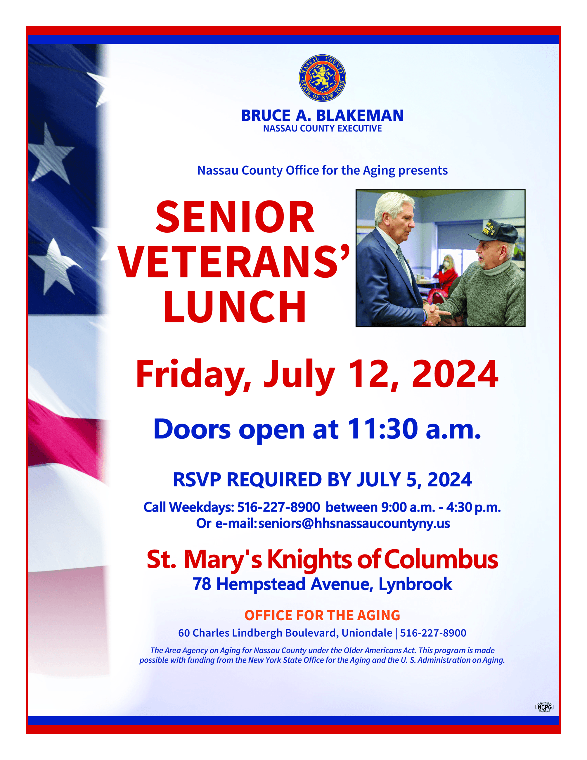 Senior Veterans Lunch 7-12-24 - Lynbrook
