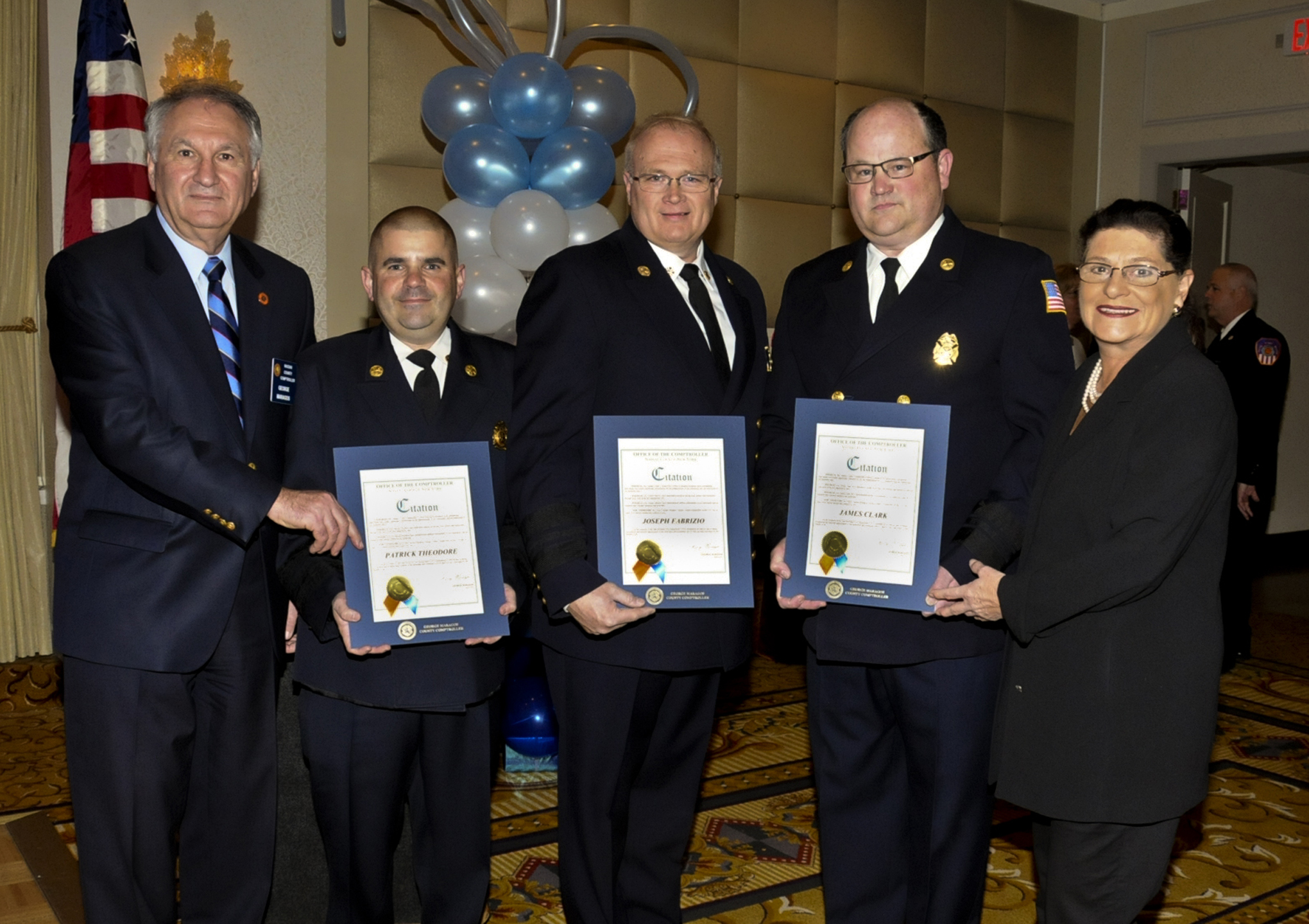 COUNTY CLERK JOINS EAST WILLISTON FIRE DEPARTMENT OFFICER INSTALLATION DINNER