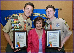 Presiding Officer Gonsalves Attends Eagle Scout Egan  and Eagle Scout Ludewig Court of Honor